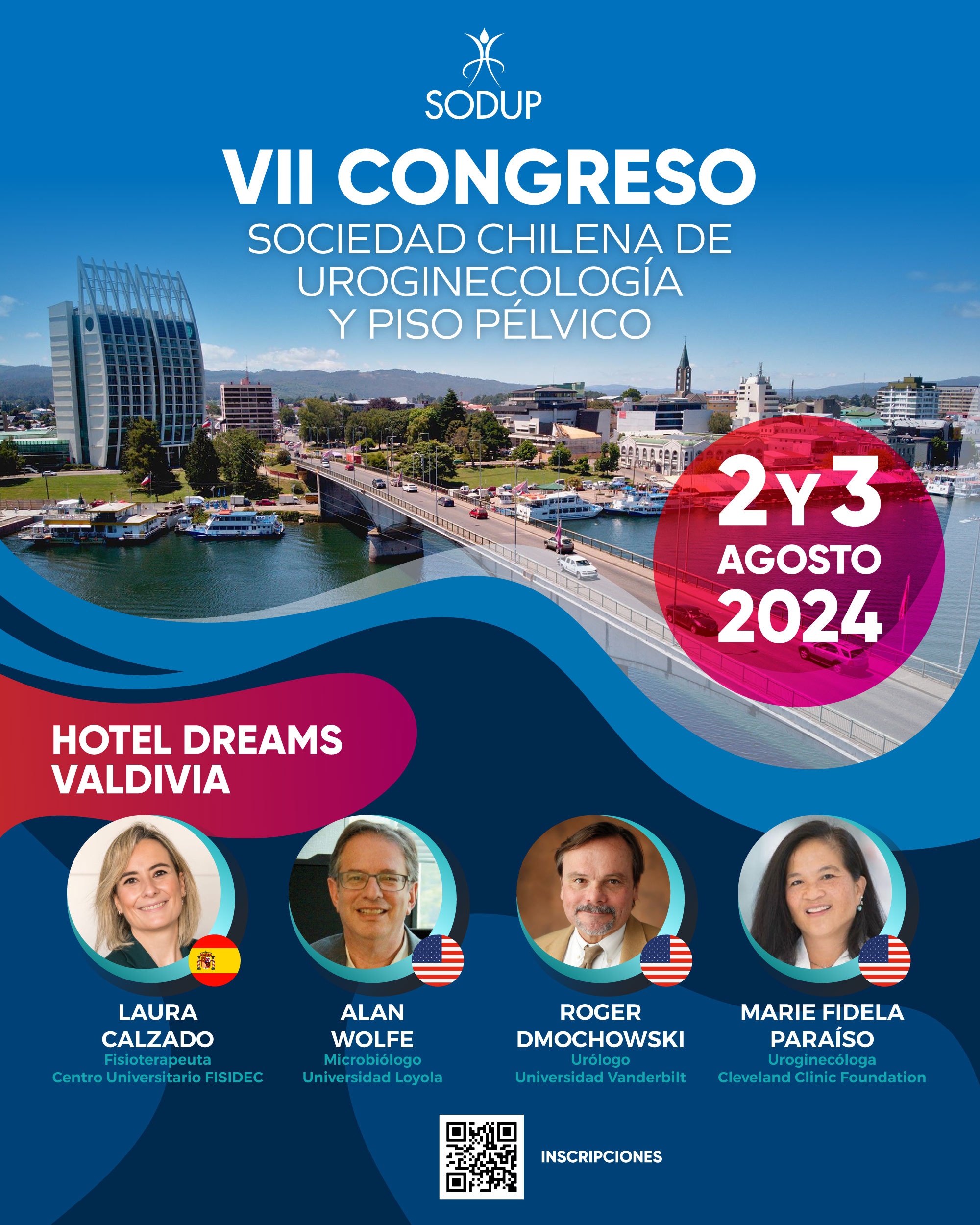 AFICHE_SODUP VII CONGRESO DE LA SOCIEDAD CHILENA DE UROGINECOLOGÍA Y PISO PÉLVICO